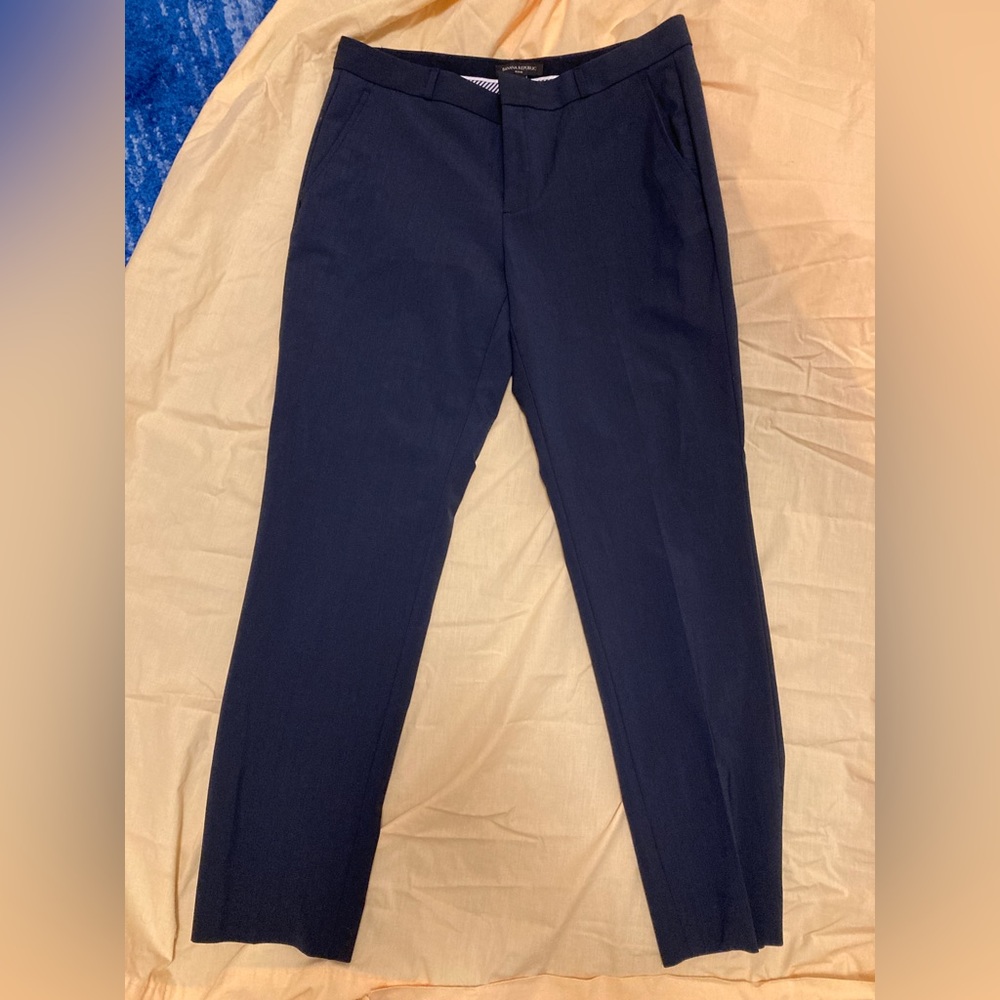 Dark/Navy Blue Dress Suit Pants Ryan Fit Banana Repulic